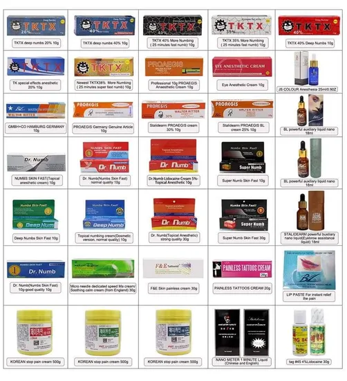 Original High Quality Tktx Numbinng Cream for Tattoo Permanent Makeup Anesthetic Cream Gel 