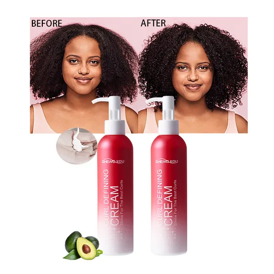 OEM Private Label Hair Styling Treatment Product Moisturizing Curl Enhancers Protein Curling Cream for Natural Hair 