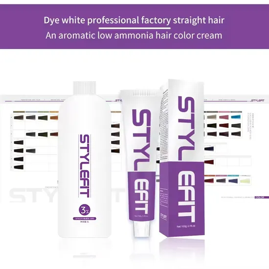 Professional Ammonia Free Dye: Natural Hair Color Cream for All 