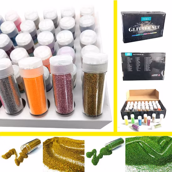 Cosmetics 9 Colors Loose Pigment Glitter Shimmer Waterproof Long