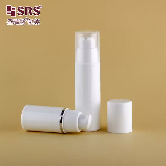 15ml 30ml 50ml PP Plastic Wholesale Broken Beads Pearl Essence Cosmetic Packaging Serum Alum Airless Pump Bottle