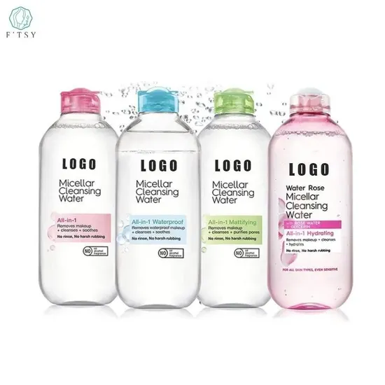 Private Label OEM Natural Micellar Cleansing Water Based Makeup Remover Facial Cleanser for Oily Skin Face Wash Hydrating Moisturizing Acne Control Foam Women