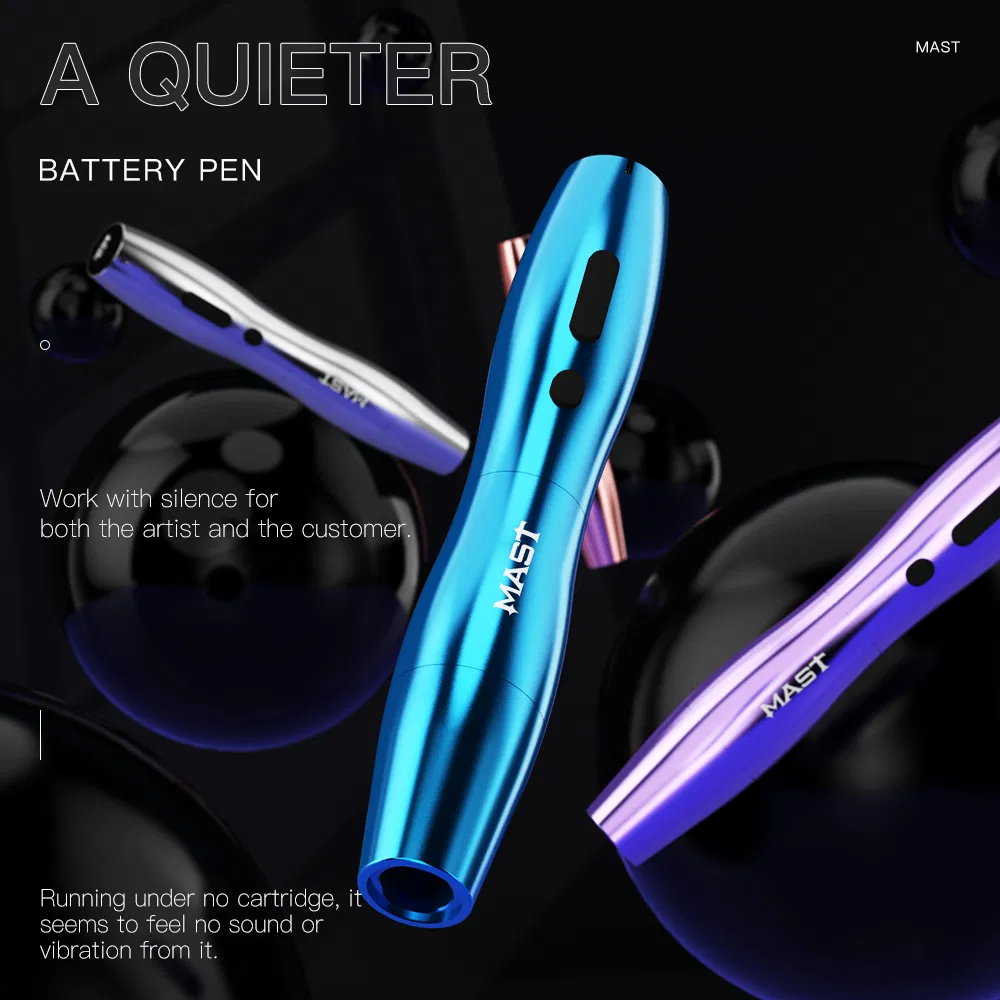 Wireless Tattoo Pen Machine with 2.5mm Stroke Permanent Makeup Mast P20