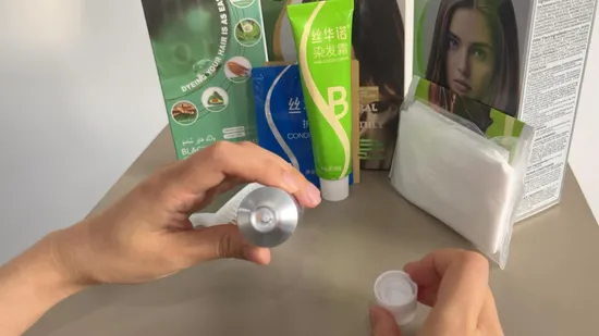 OEM ODM Permanent Black Hair Dye Cream for Professional Salon Hair Color Cream Home Use Hair Care 